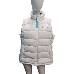 Free Country White Down Puffer Vest Womens size 2XL NEW WITH TAGS